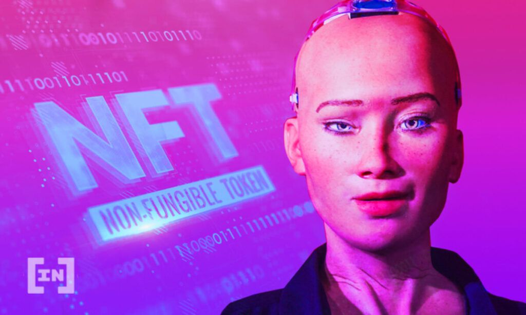 Le robot Sophia, d’intelligence artificielle, a créé de l’art qui sera vendu aux enchères en NFT