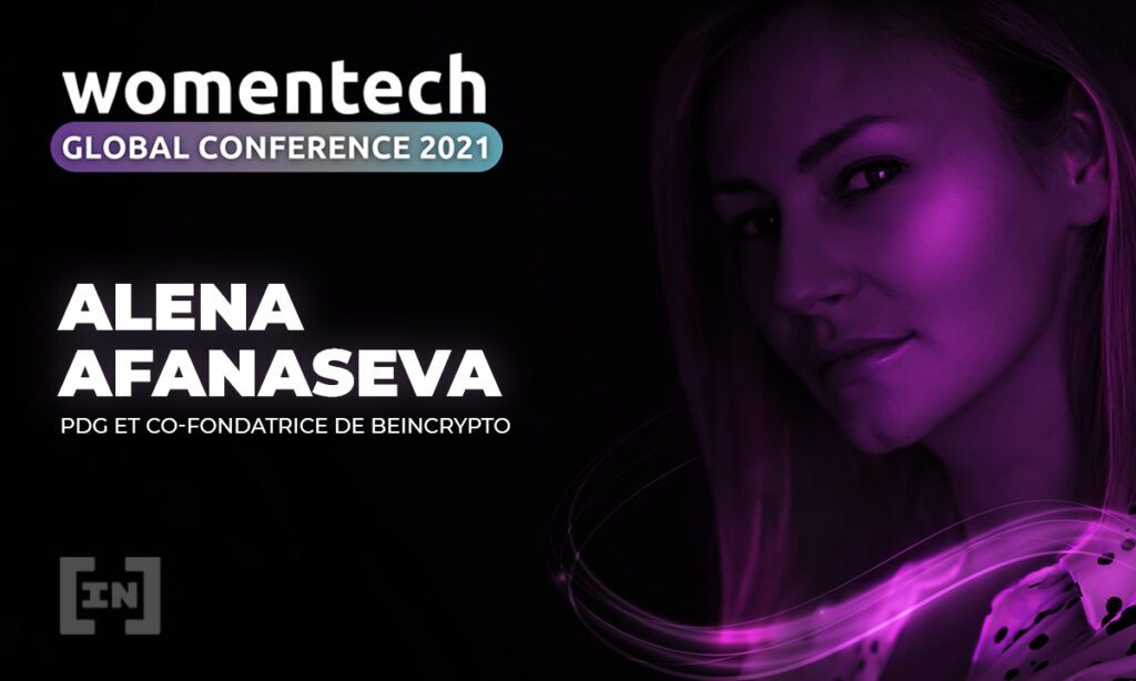 Alena Afanaseva, PDG de BeInCrypto, s&#8217;exprimera à la conférence internatinale WomenTech de 2021