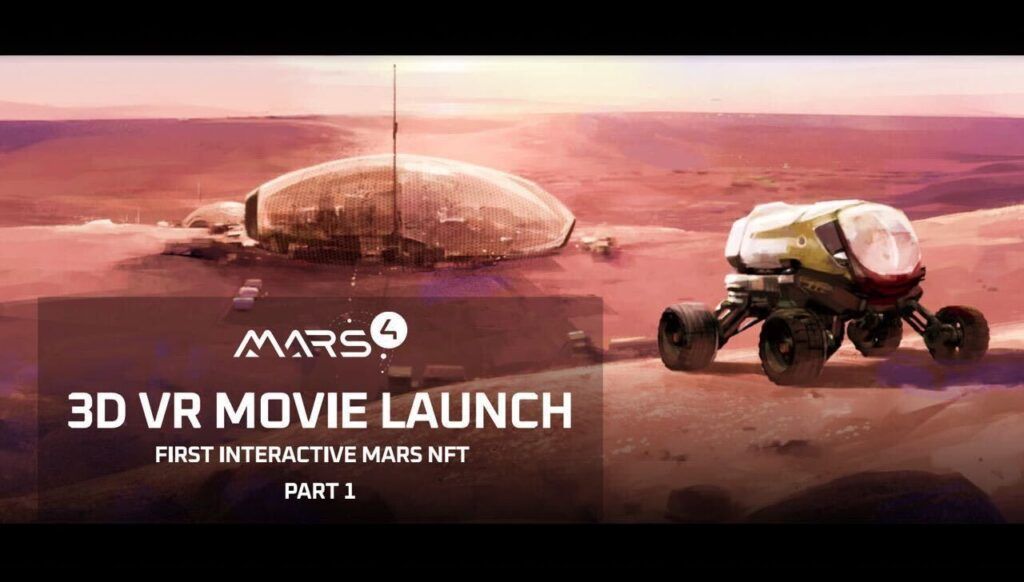 Le premier NFT interactif au monde – Un film VR sur Mars