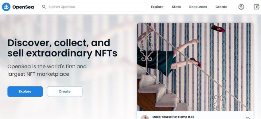 Airdrop de NFT sur OpenSea