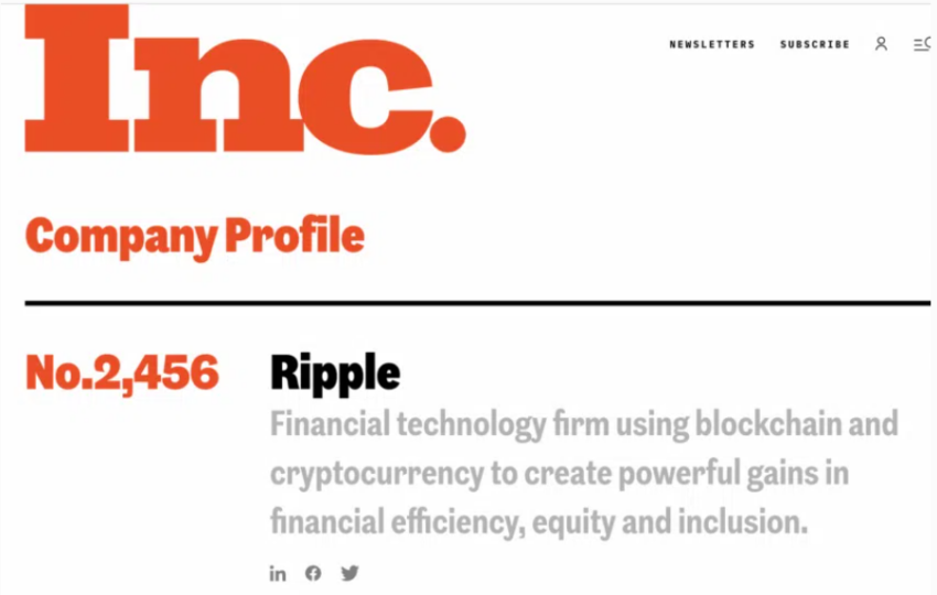 Ripple startup prometteuse