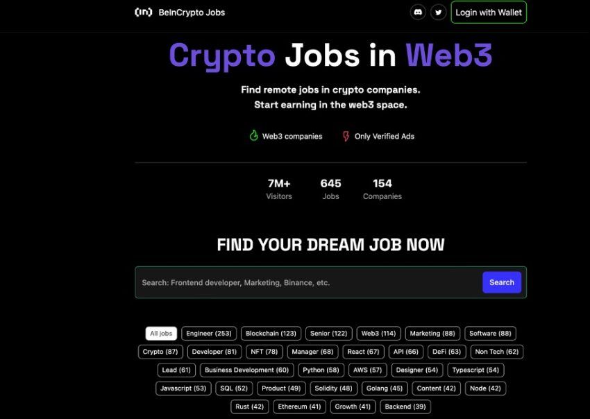 Crypto jobs