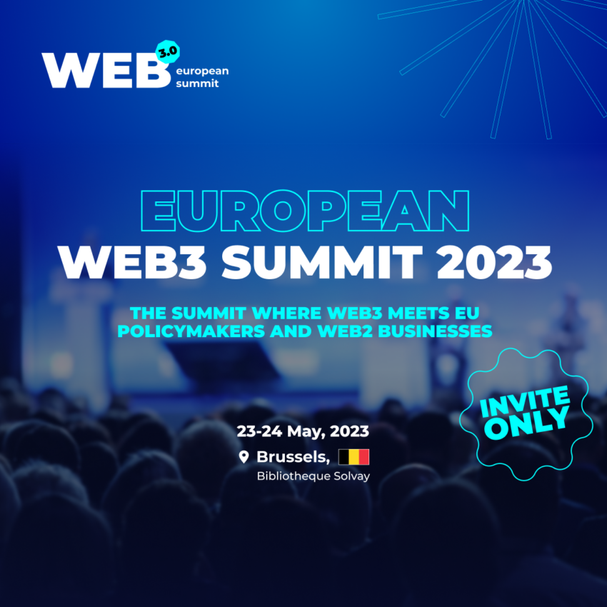 EUROPEAN WEB3 SUMMIT à Bruxelles : le sommet où le Web3 rencontre les décideurs et le business du Web2